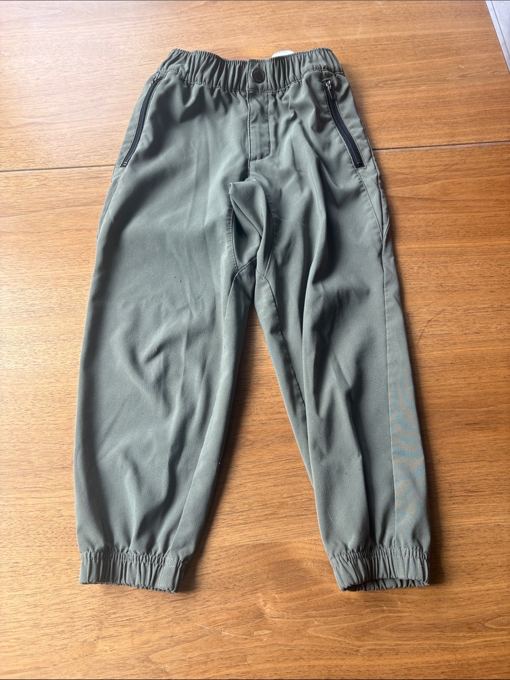 Columbia Olive Green Kids Jogger Pants with Zipper Pockets